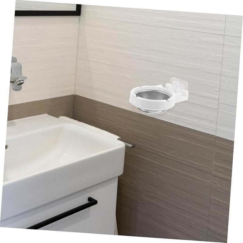 White Wall Mounted Cigar Ashtray Stand Smokeless Outdoor Size 13x10x3 5cm - Image 4